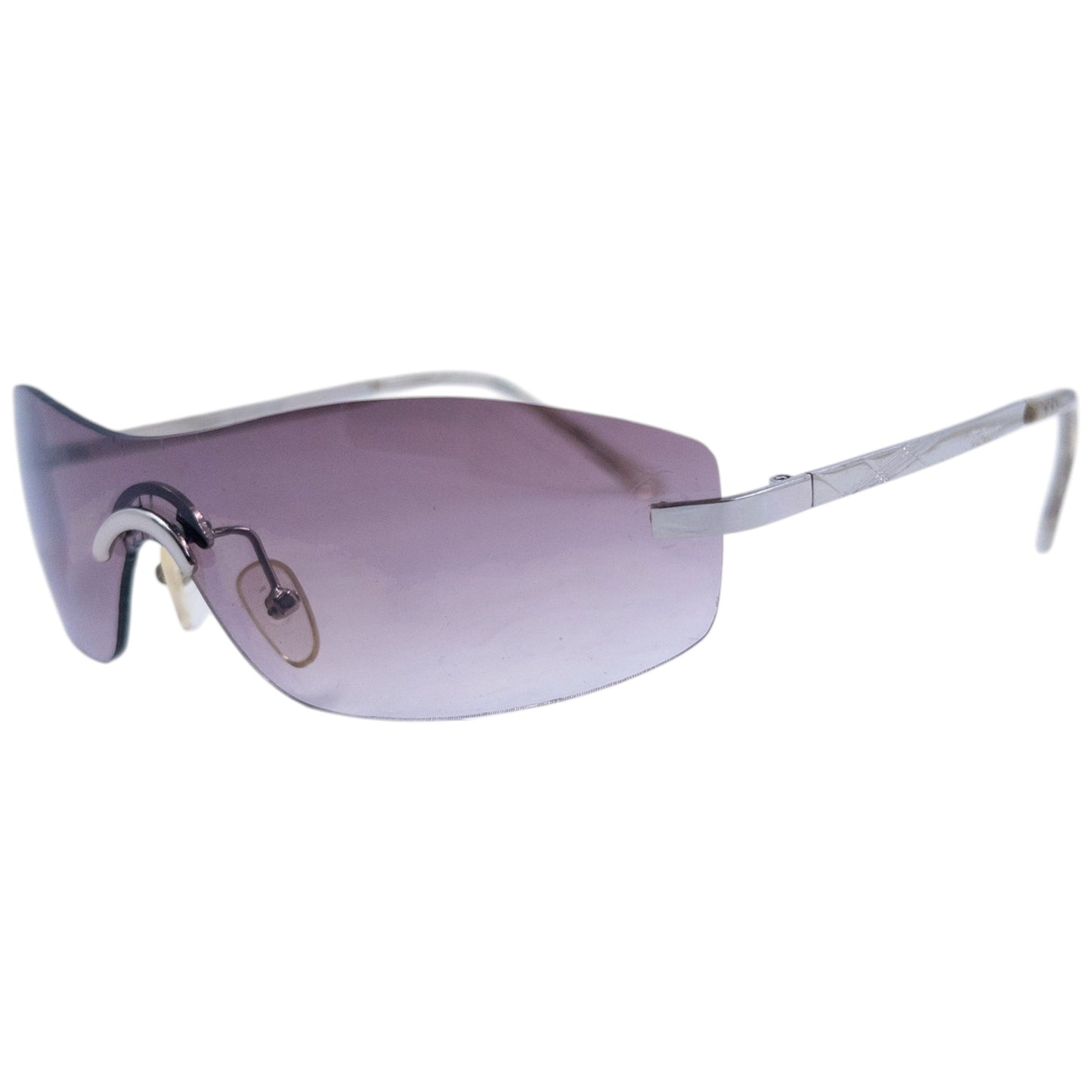 Vintage 2000s Burberry Nova Check Rimless Sunglasses