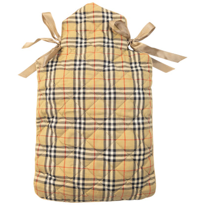 Vintage 90s Burberry Nova Check Quilted Water Bottle Cover