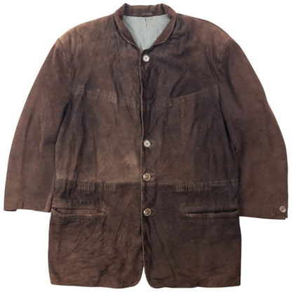Vintage Hugo Boss Suede Button Up Jacket Size