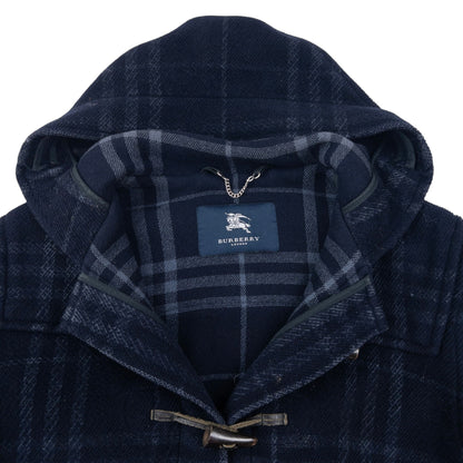 Vintage 2000s Burberry Nova Check Wool Duffle Jacket Size L