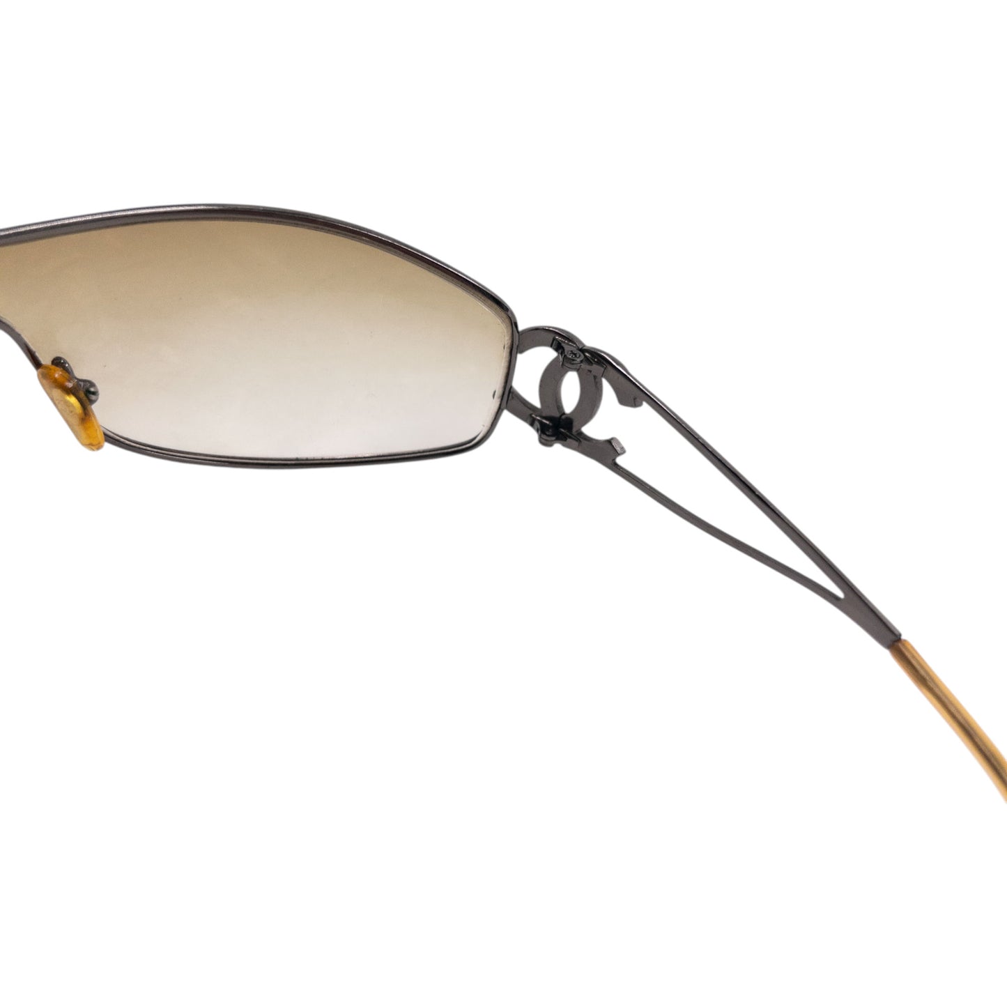 Vintage 2000s Chanel Wire Logo Sunglasses