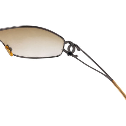 Vintage 2000s Chanel Wire Logo Sunglasses