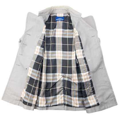 Vintage 2000s Burberry Blue Label Nova Check Lined Trench Jacket Womens Size M
