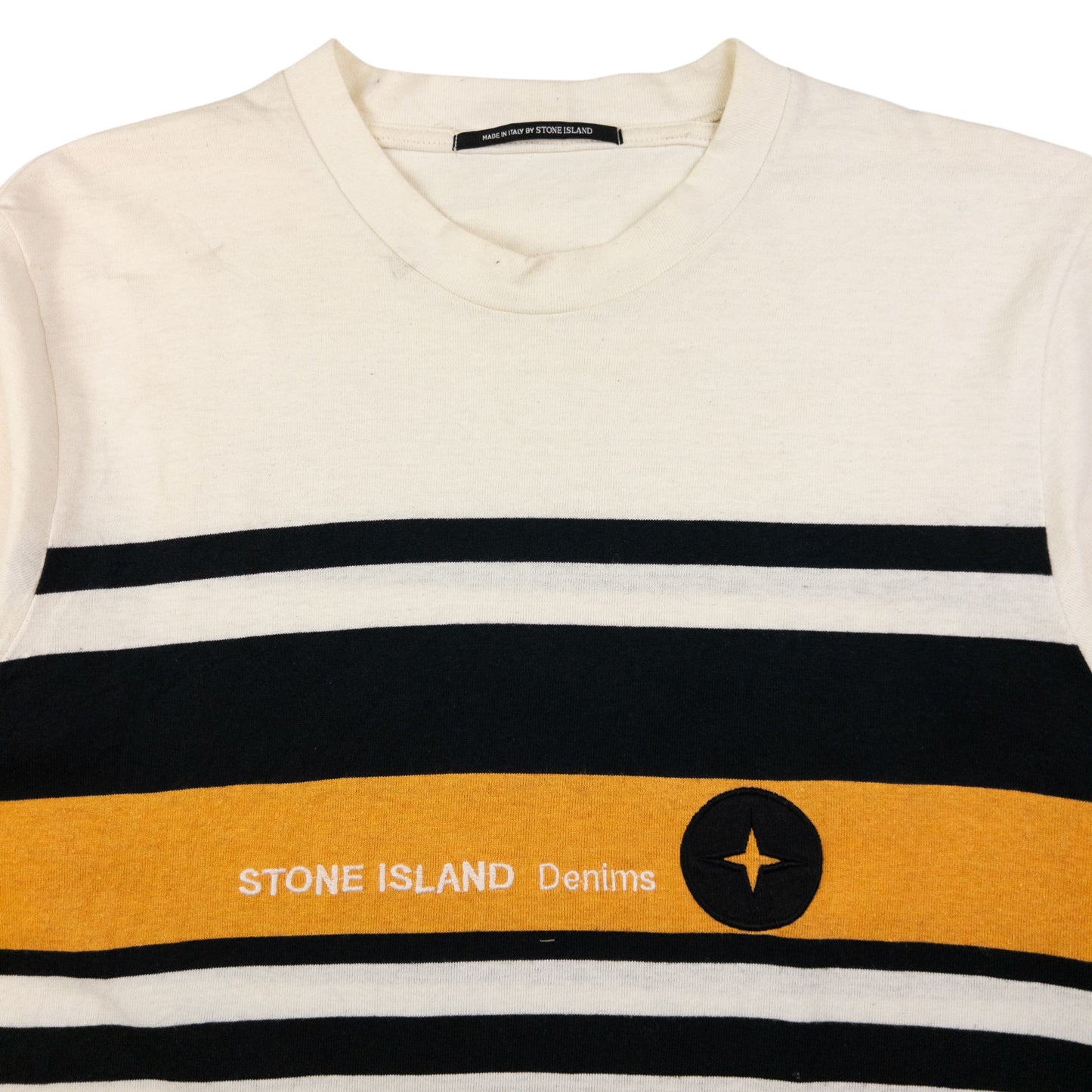 Vintage Stone Island Denims Striped T Shirt Size M