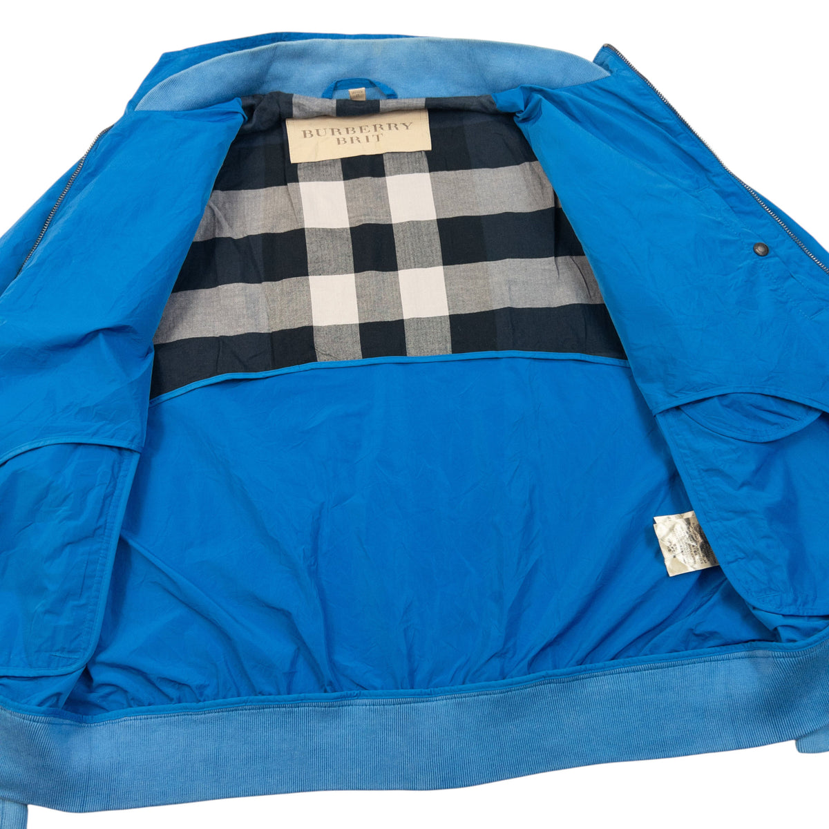 Vintage Burberry Brit Zip Up Bomber Jacket Size L