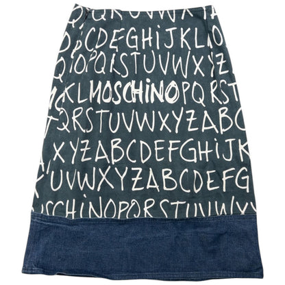 Vintage Moschino Jeans Alphabet Skirt Womens Size W22