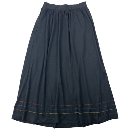 Vintage 90s Comme Des Garçons Tricot Embroidered Skirt Womens Size W23