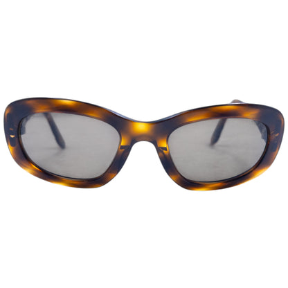 Vintage 2000s Chanel Embossed Tortoise Shell Sunglasses