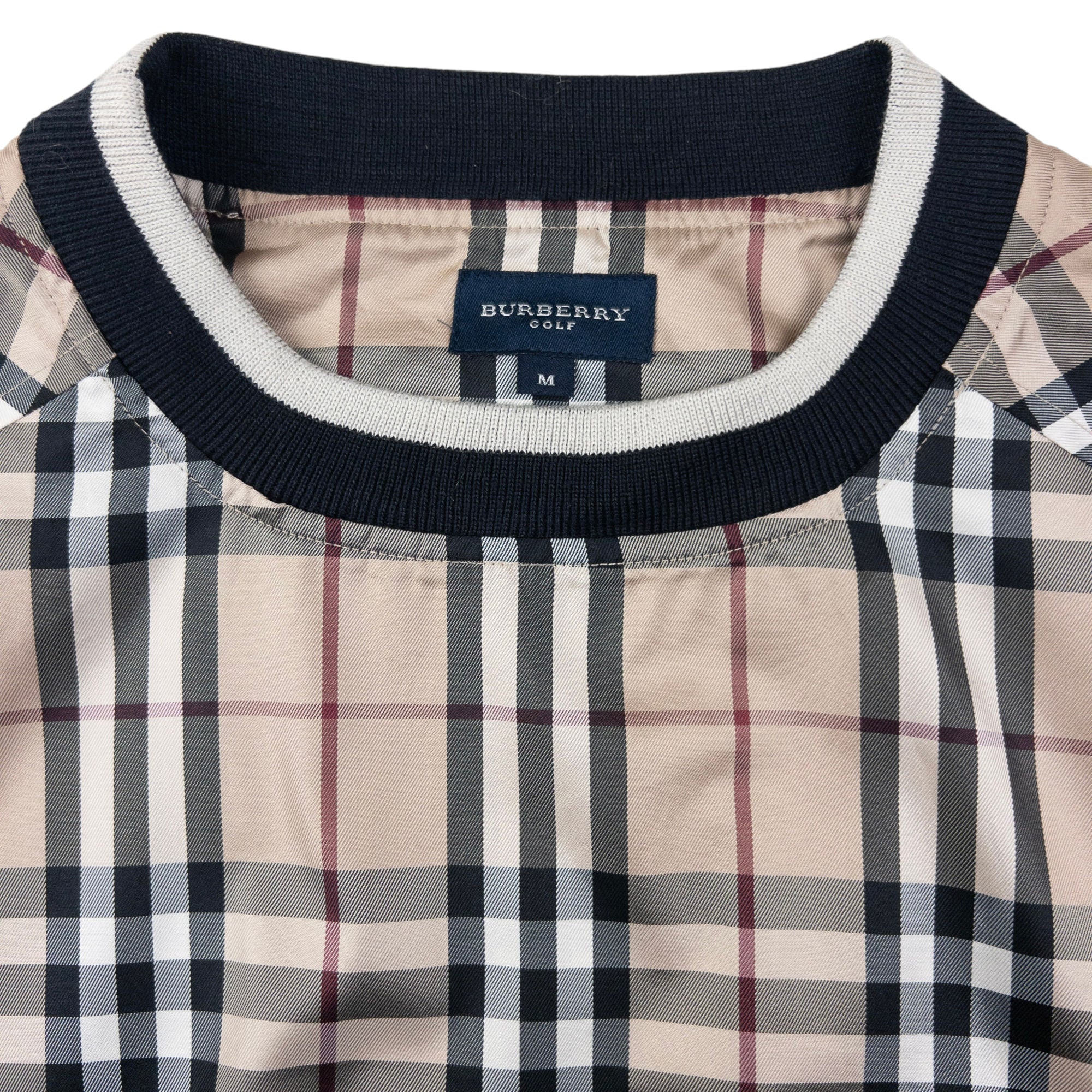 Vintage Burberry Nova Check Pullover Jacket Size L