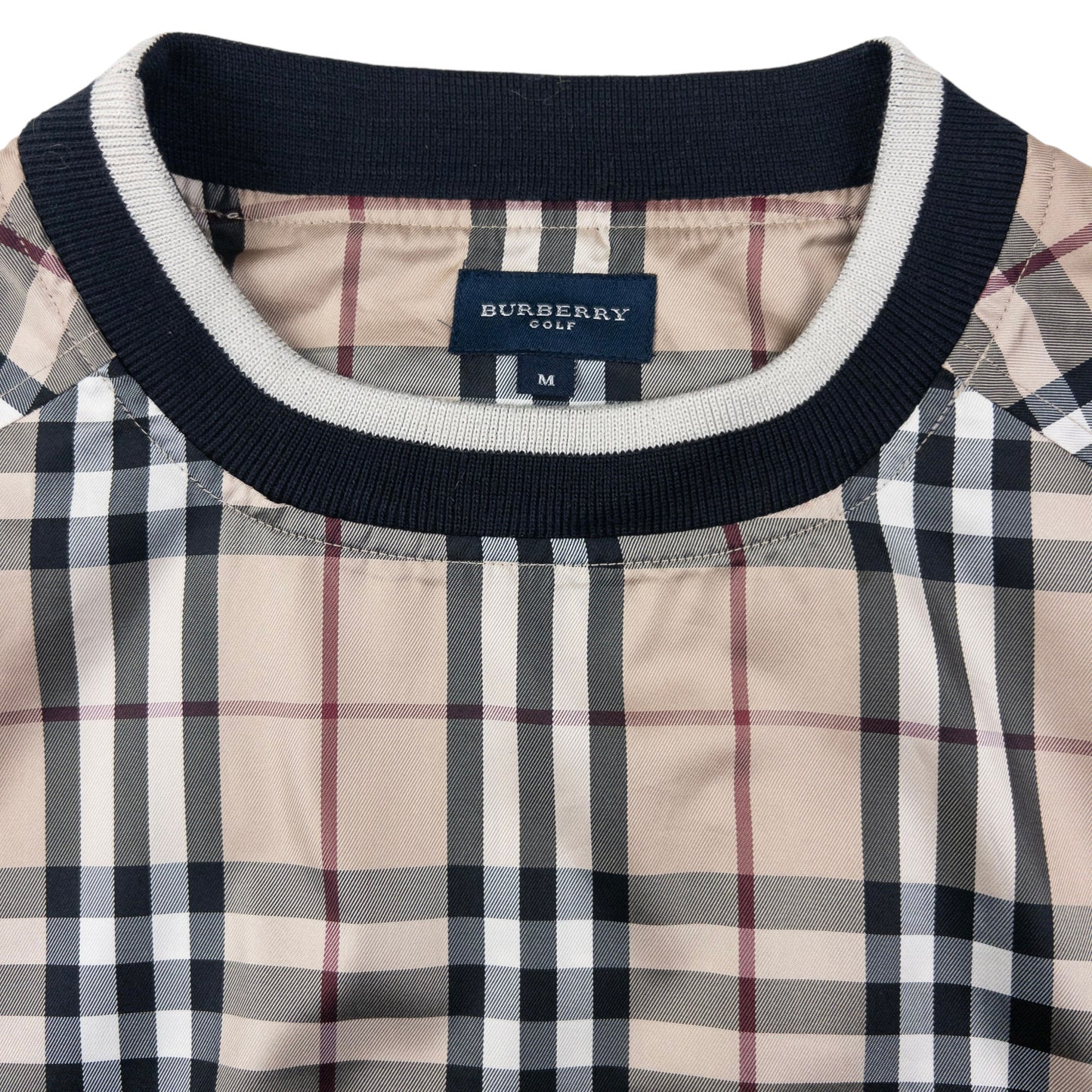 Vintage Burberry Nova Check Pullover Jacket Size L