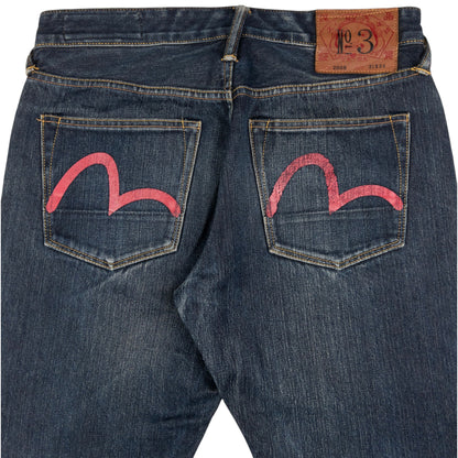 Vintage Evisu Double Gull Japanese Denim Jeans Size W30