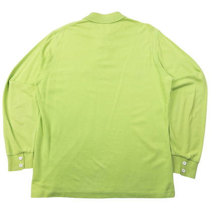 Vintage 2000s Burberry Embroidered Long Sleeve Polo Shirt Size M