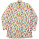 Vintage Versace 2000s Jeans Couture Pattern Long Sleeve Button Up Shirt Size S