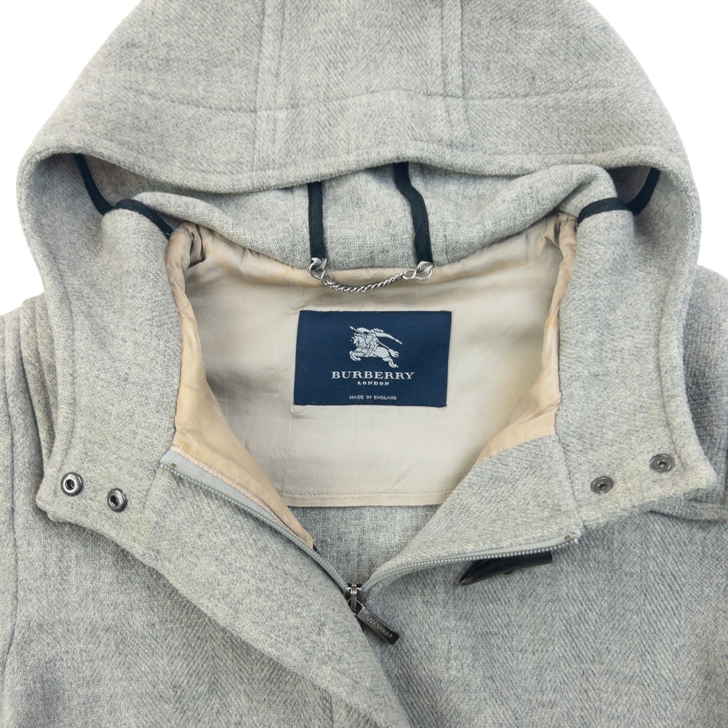 Vintage 2000s Burberry Wool Duffle Jacket Womens Size L