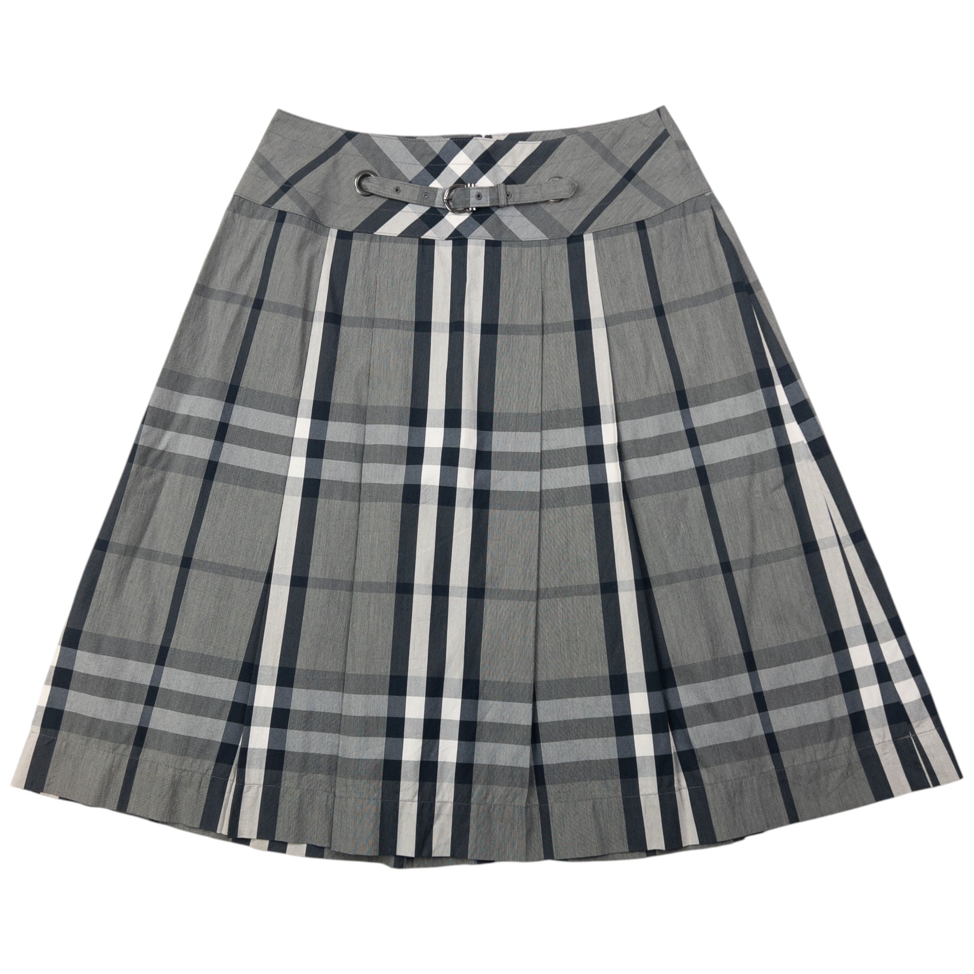 Vintage 2000s Burberry Nova Check Pleated Skirt Womens Size W25