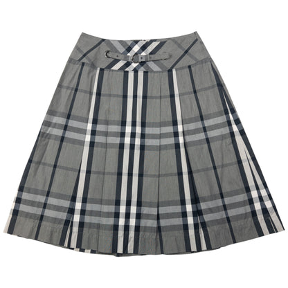 Vintage 2000s Burberry Nova Check Pleated Skirt Womens Size W25