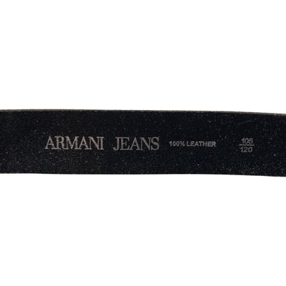 Vintage 2000s Armani Jeans Leather Belt Size XL