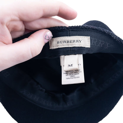 Vintage 2000s Burberry Wool Newsboy Hat Size M