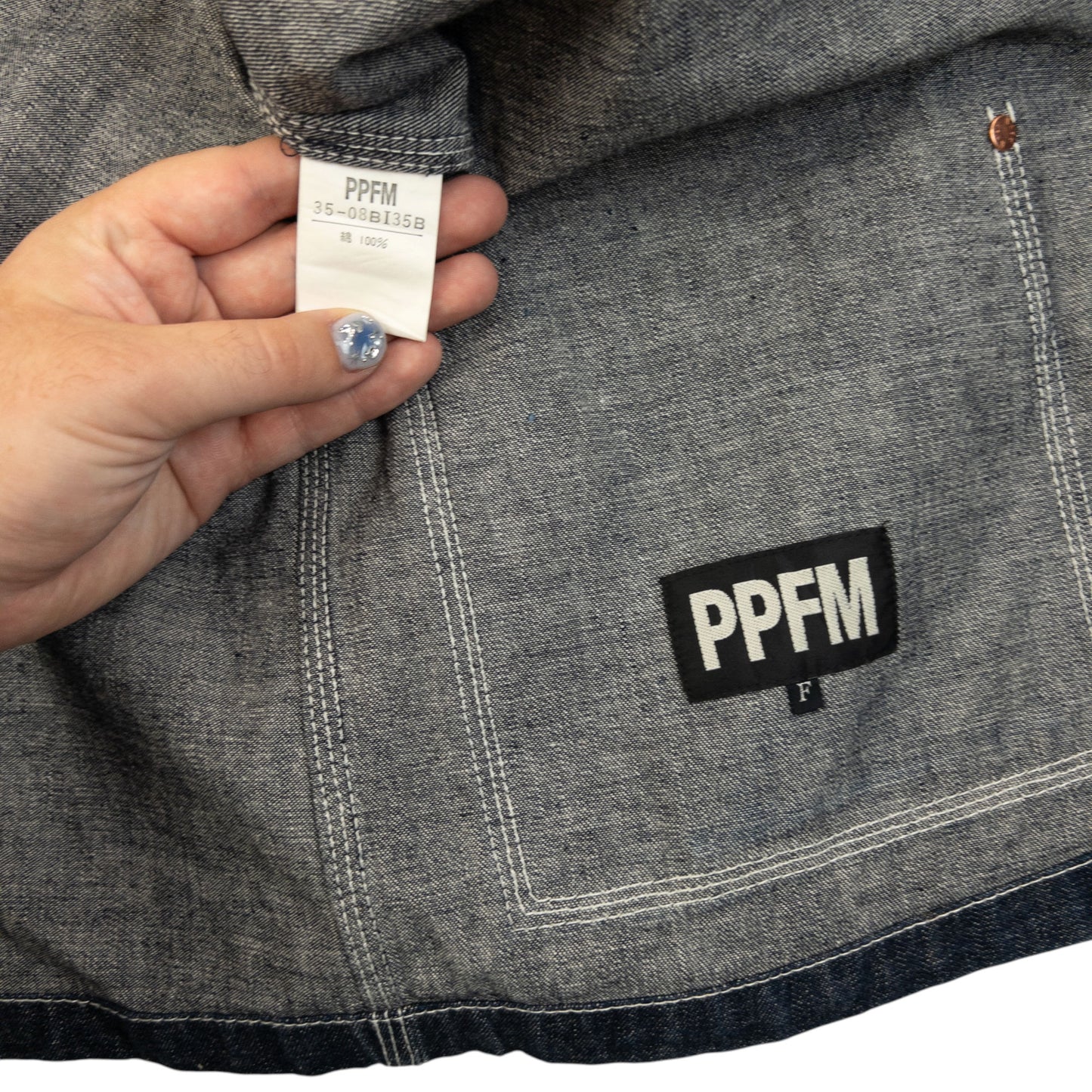 Vintage 2000s PPFM Lightweight Denim Jacket Size M