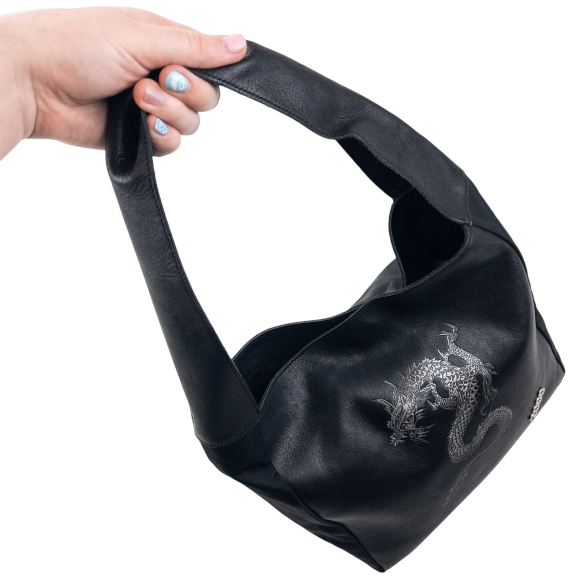 Vintage 2000 Jean Paul Gaultier Dragon Leather Shoulder Bag