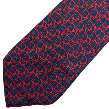 Vintage 90s Dior Monogram Silk Tie