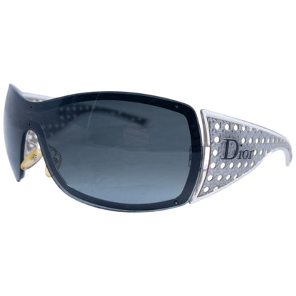 Vintage 2000s Dior Quadrille Shield Sunglasses