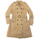 Vintage 2000s Burberry Nova Check Lined Leather Trench Jacket Womens Size M