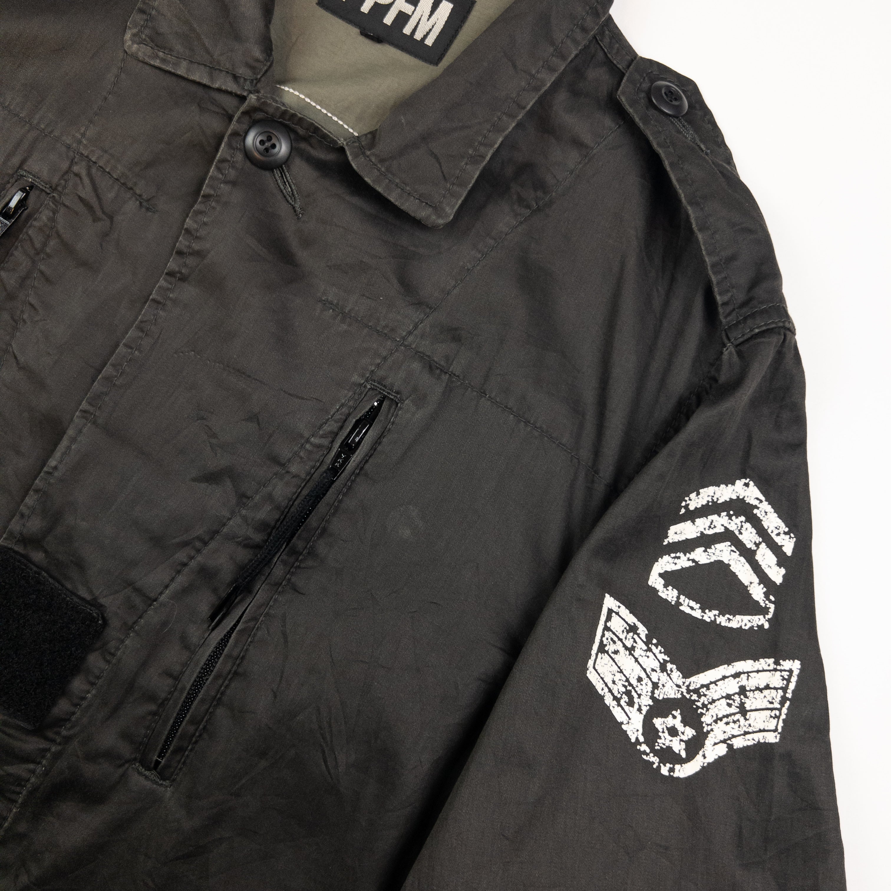 Vintage PPFM Skull Lightweight Military Jacket Size M
