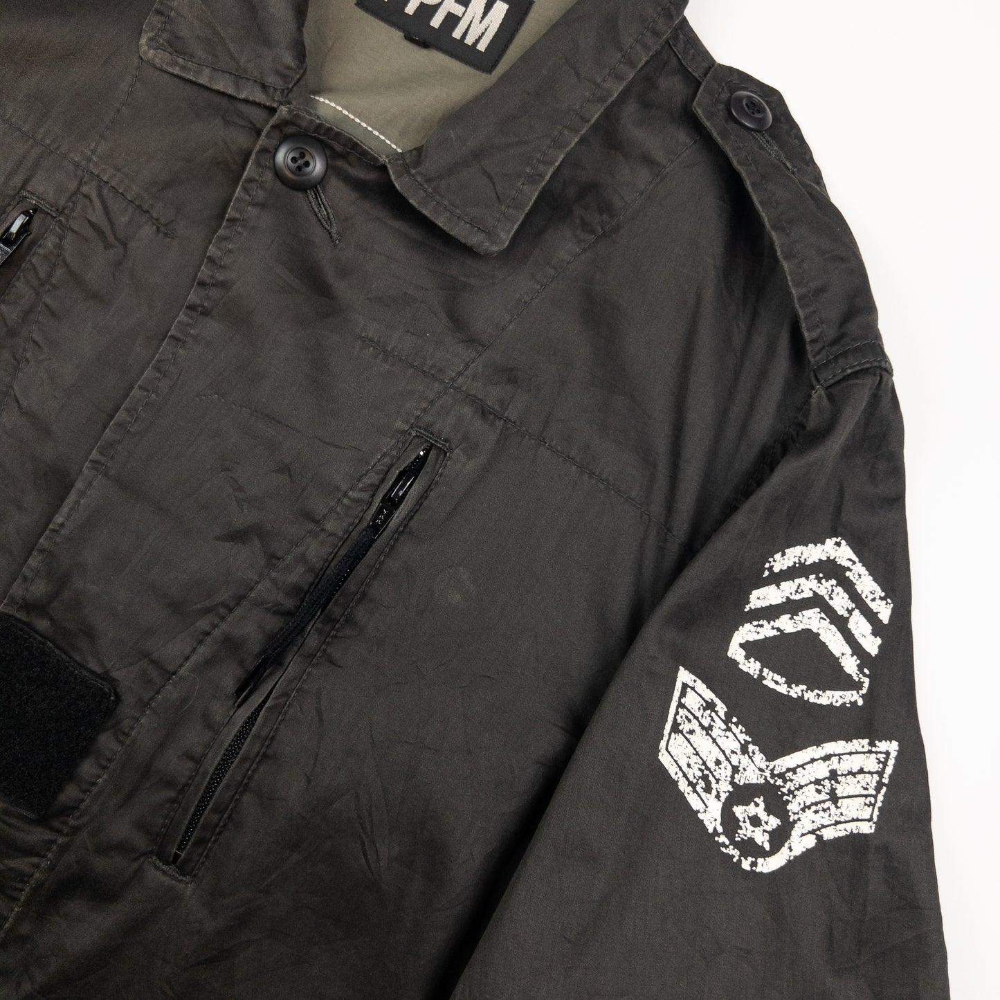 Vintage PPFM Skull Lightweight Military Jacket Size M