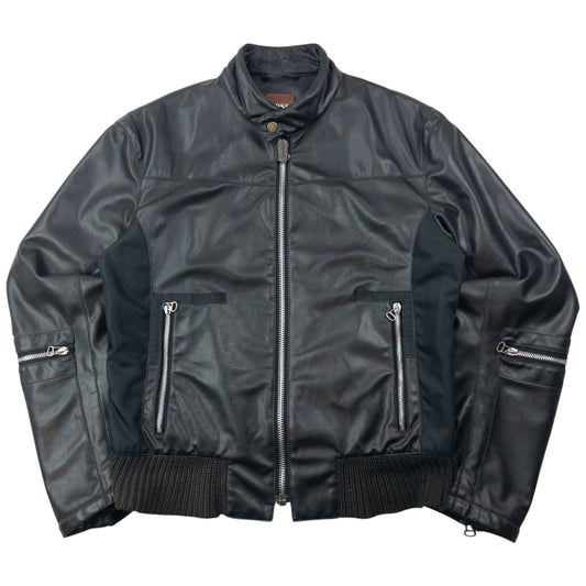 Vintage 2000s Hugo Boss Galaxy Lined Leather Jacket Size S