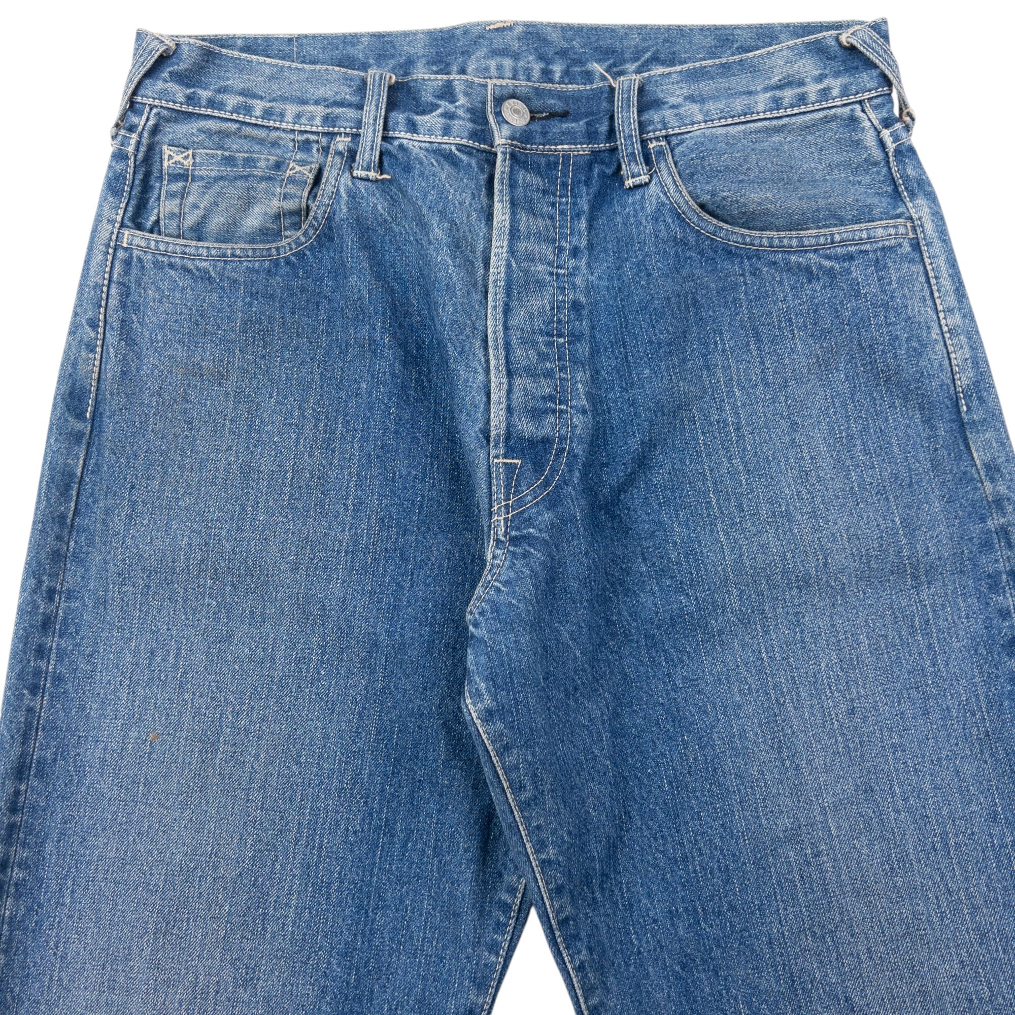 Vintage 2000s Evisu Painted Daicock Japanese Denim Jeans Size W32