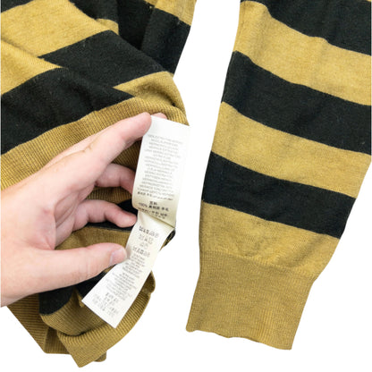 Vintage Burberry Brit Striped Wool Jumper Size XS