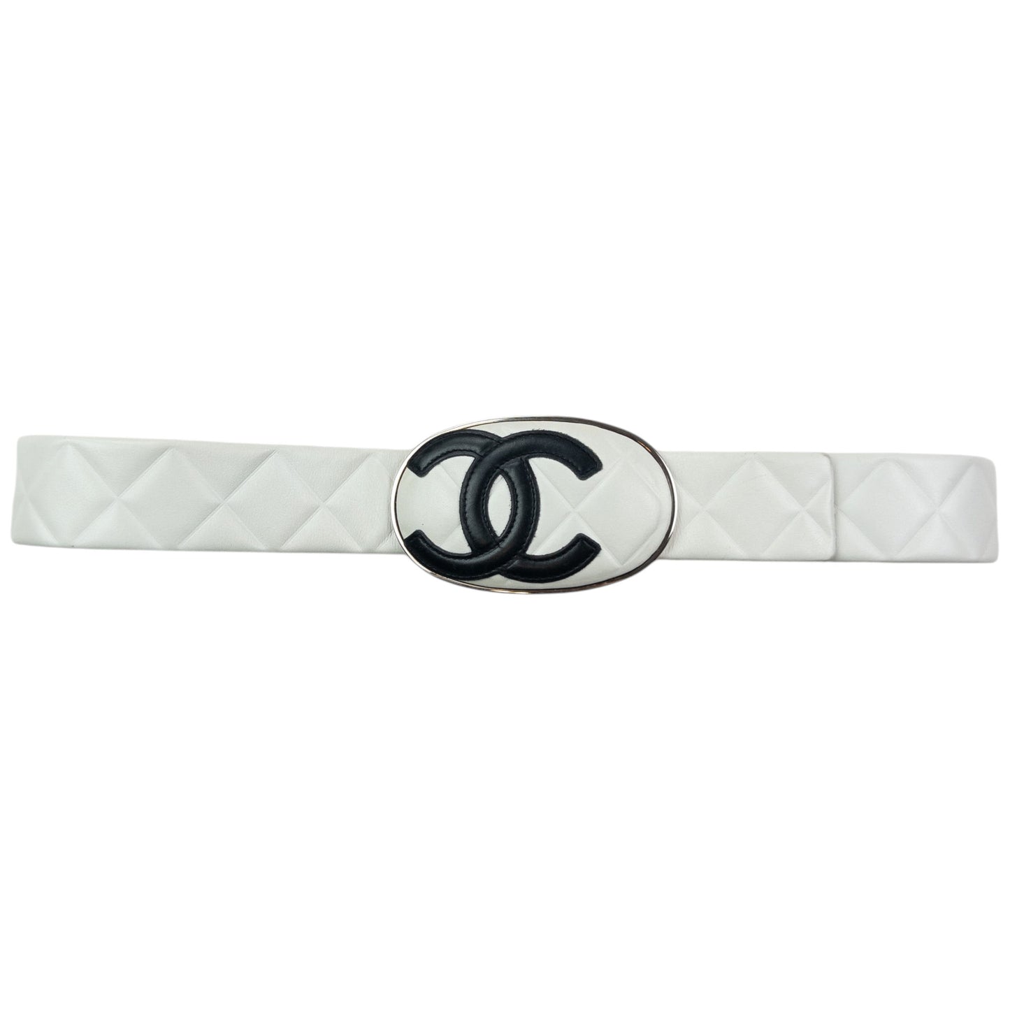 Vintage 2005 Chanel Embossed Leather Belt Size L