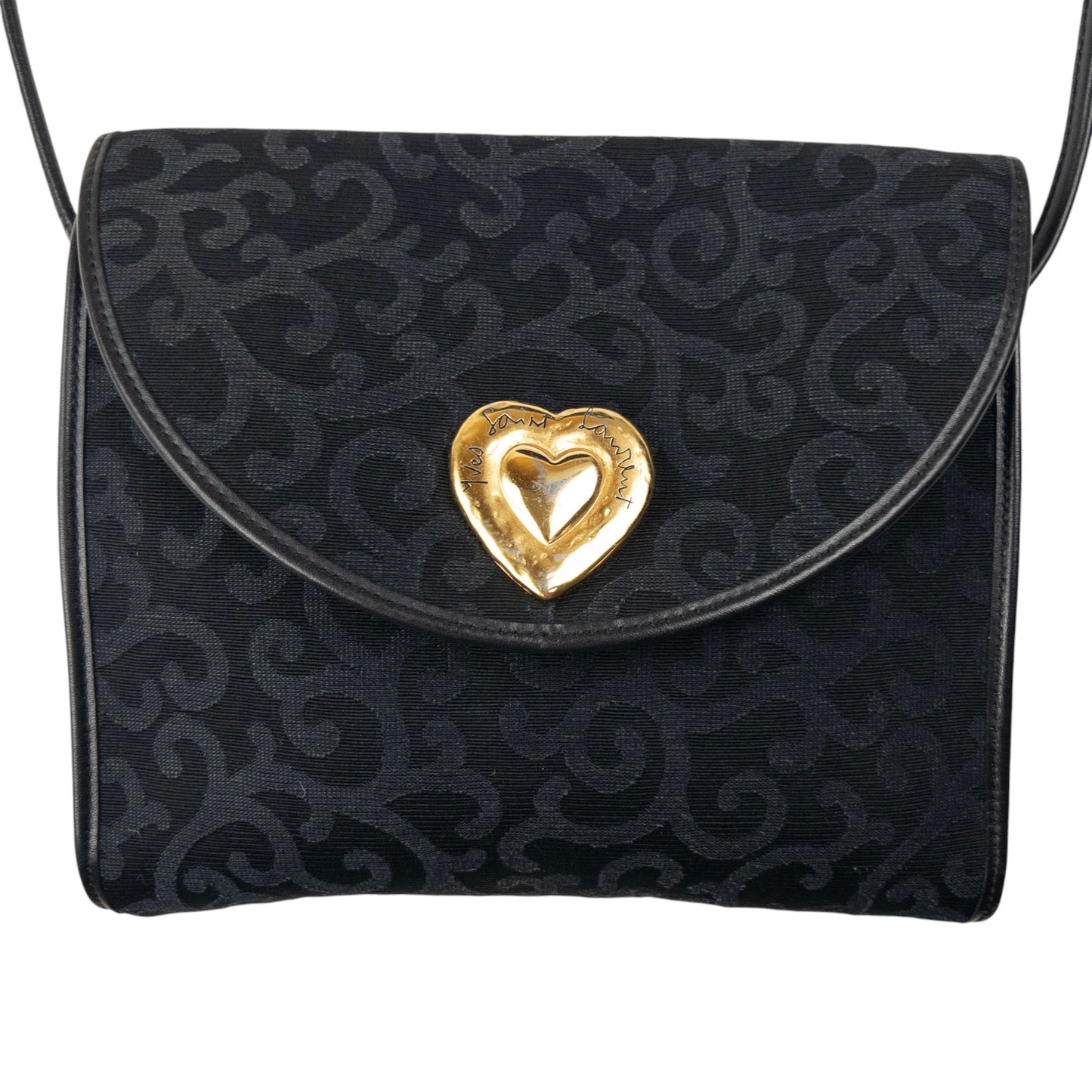 Vintage YSL Yves Saint Laurent Heart Crossbody Bag