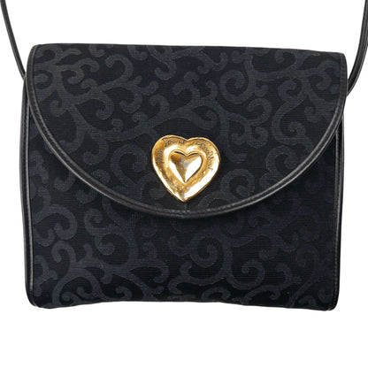 Vintage YSL Yves Saint Laurent Heart Crossbody Bag