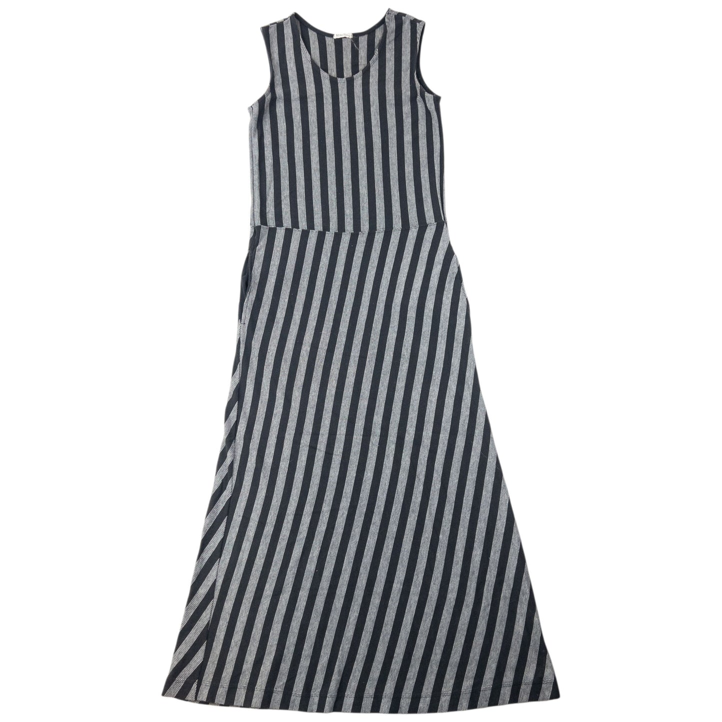 Vintage 90s Yohji Yamamoto Striped Maxi Dress Womens Size M