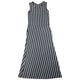 Vintage 90s Yohji Yamamoto Striped Maxi Dress Womens Size M