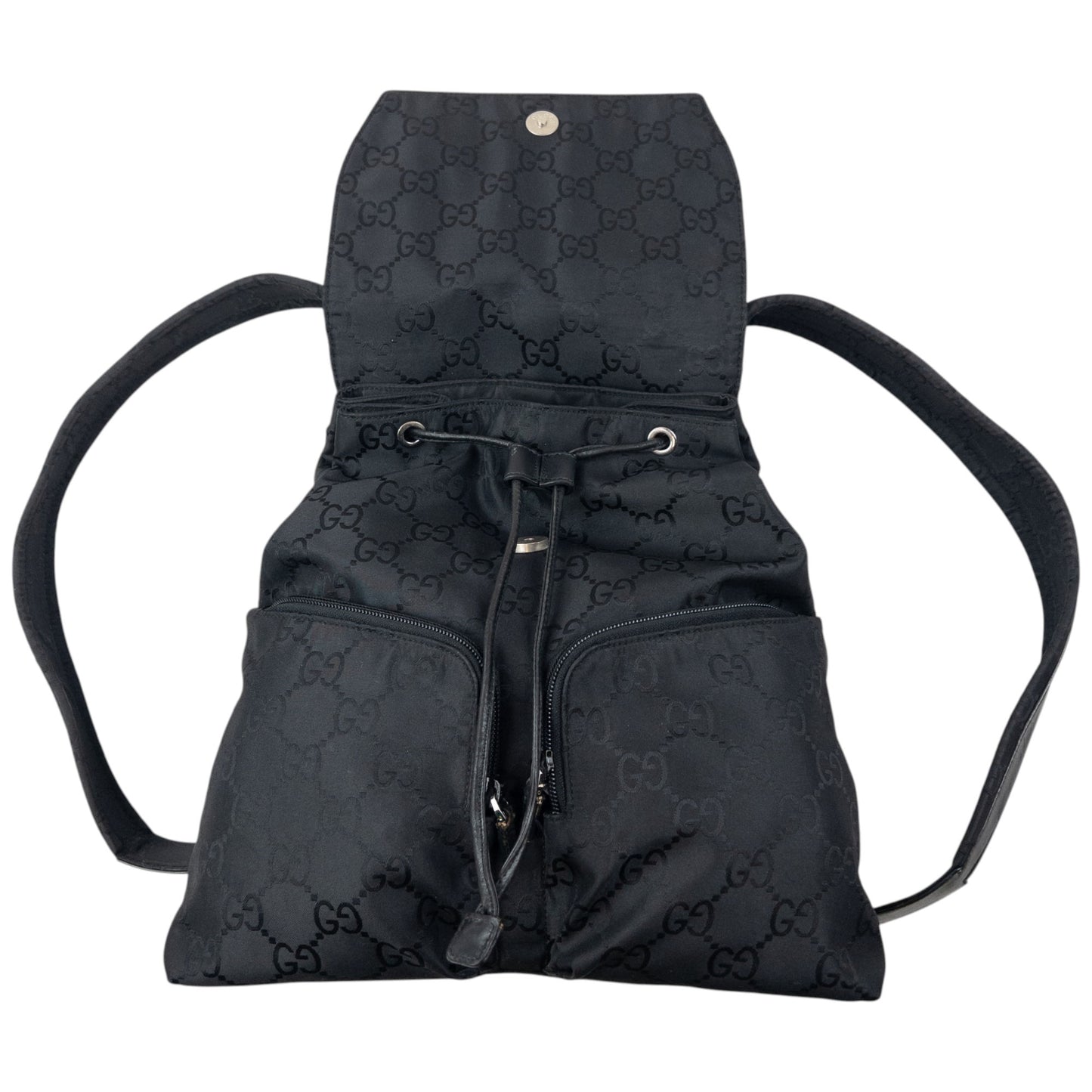 Vintage 2000s Gucci Monogram Bucket Backpack