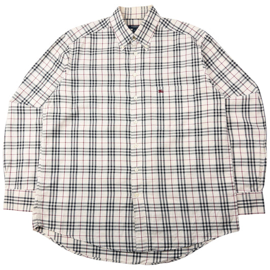 Vintage 2000s Burberry Nova Check Long Sleeve Button Up Shirt Size L