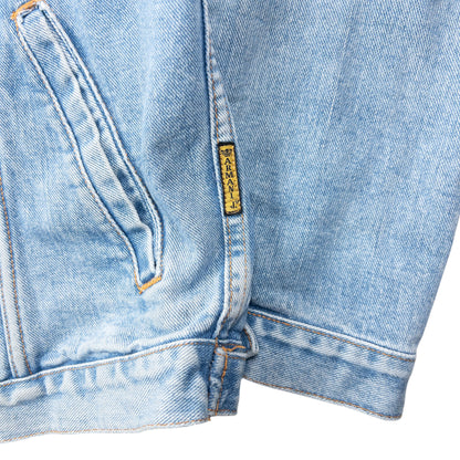 Vintage 90s Armani Jeans Button Up Denim Jacket Size L