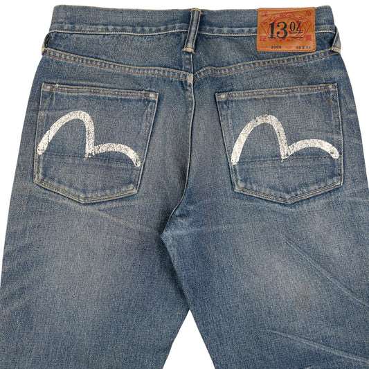 Vintage Evisu Double Gull Japanese Denim Jeans Size W32