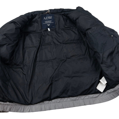 Vintage Armani Jeans Zip Up Puffer Jacket Size XL