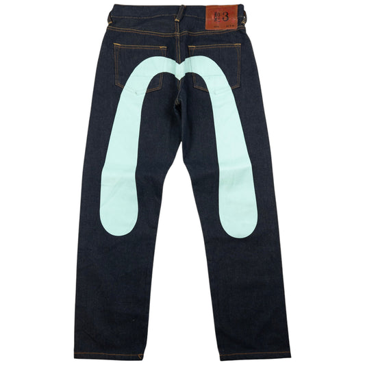 Vintage Evisu Painted Daicock Japanese Denim Jeans Size W26