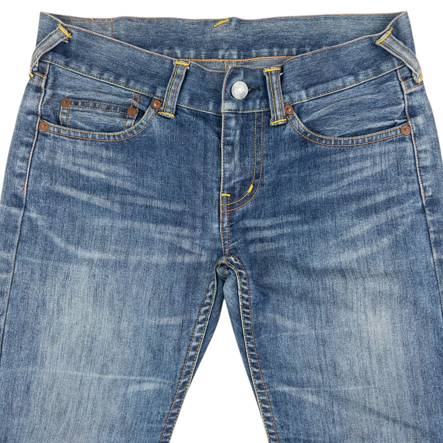 Vintage Evisu Donna Painted Daicock Denim Jeans Womens Size W29