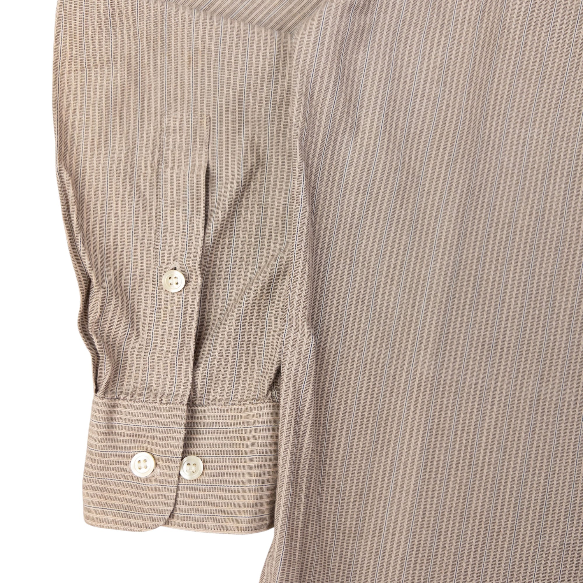 Vintage Issey Miyake Striped Long Sleeve Button Up Shirt Size L