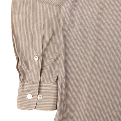 Vintage Issey Miyake Striped Long Sleeve Button Up Shirt Size L