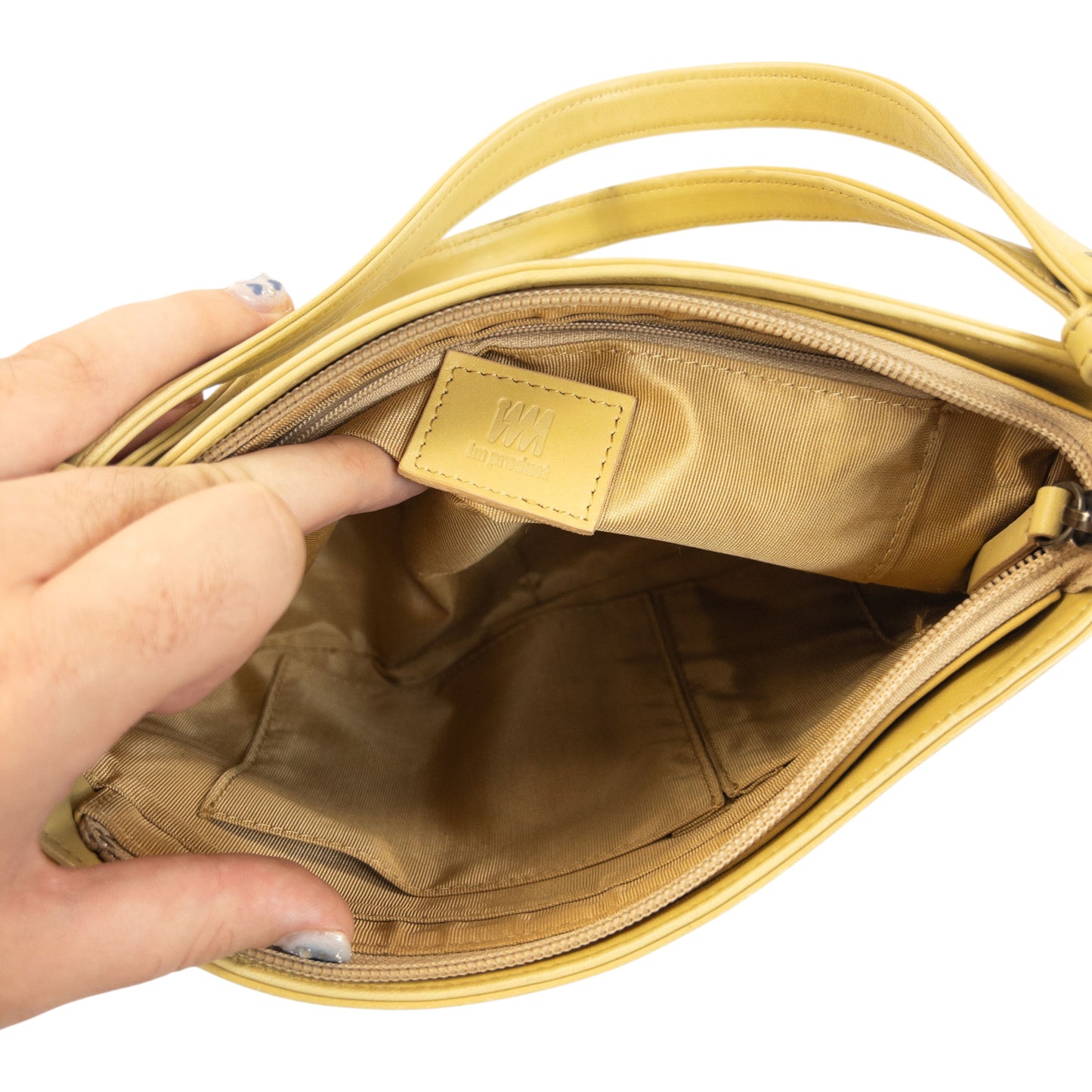 Vintage 90s Issey Miyake Leather Shoulder Bag