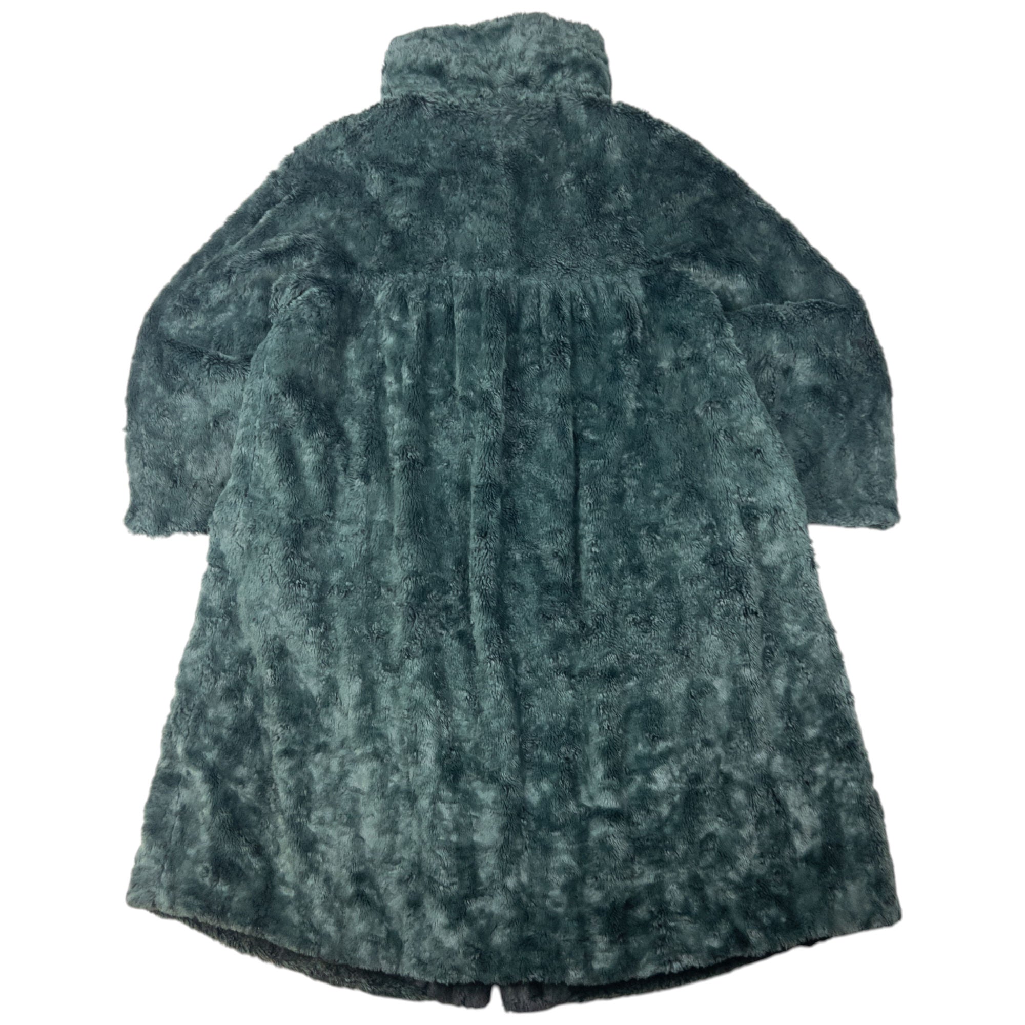 Vintage 80s Fendi 365 Faux Fur Button Up Jacket Womens Size XL