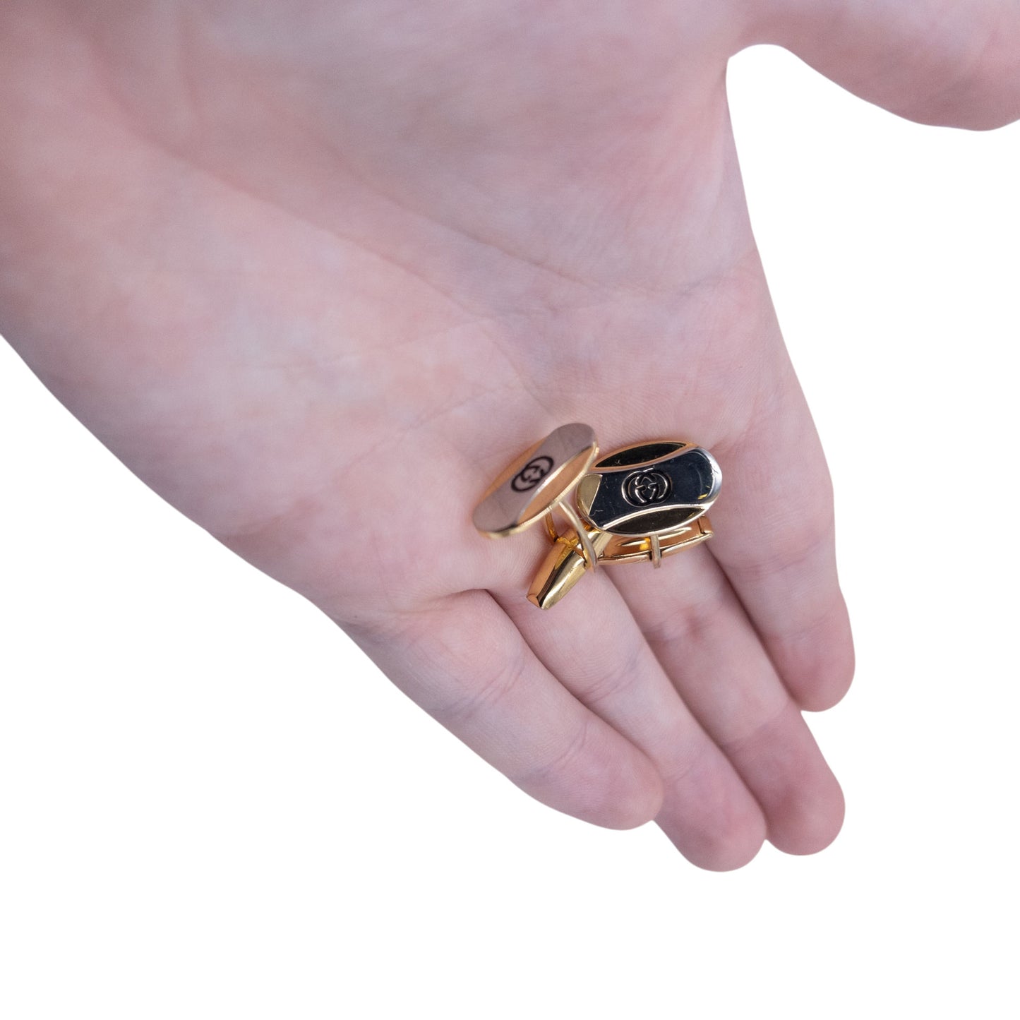 Vintage Gucci Embossed Cuff Links