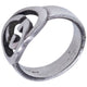 Vintage 2000s Gucci Silver Logo Ring